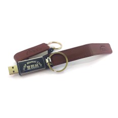 皮革USB手指匙扣 - MTR